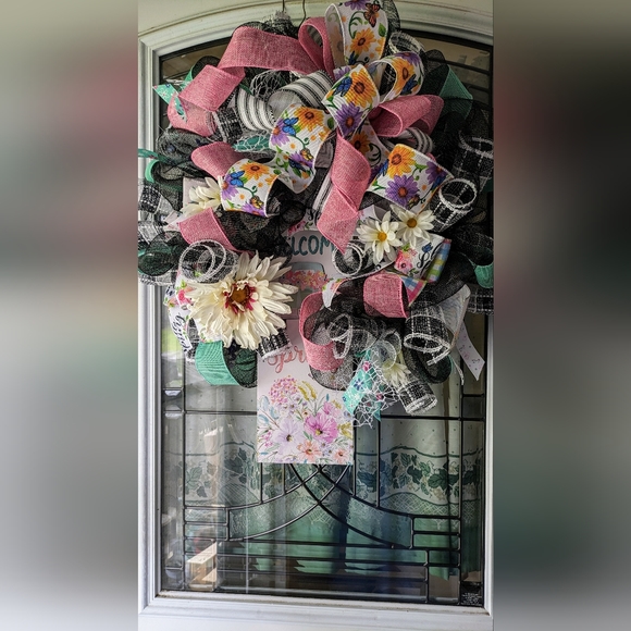 "Welcome Spring" wreath - Picture 14 of 14